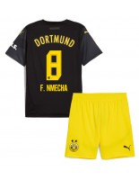 Borussia Dortmund Felix Nmecha #8 Venkovní dres pro děti 2024-25 Krátký Rukáv (+ trenýrky)